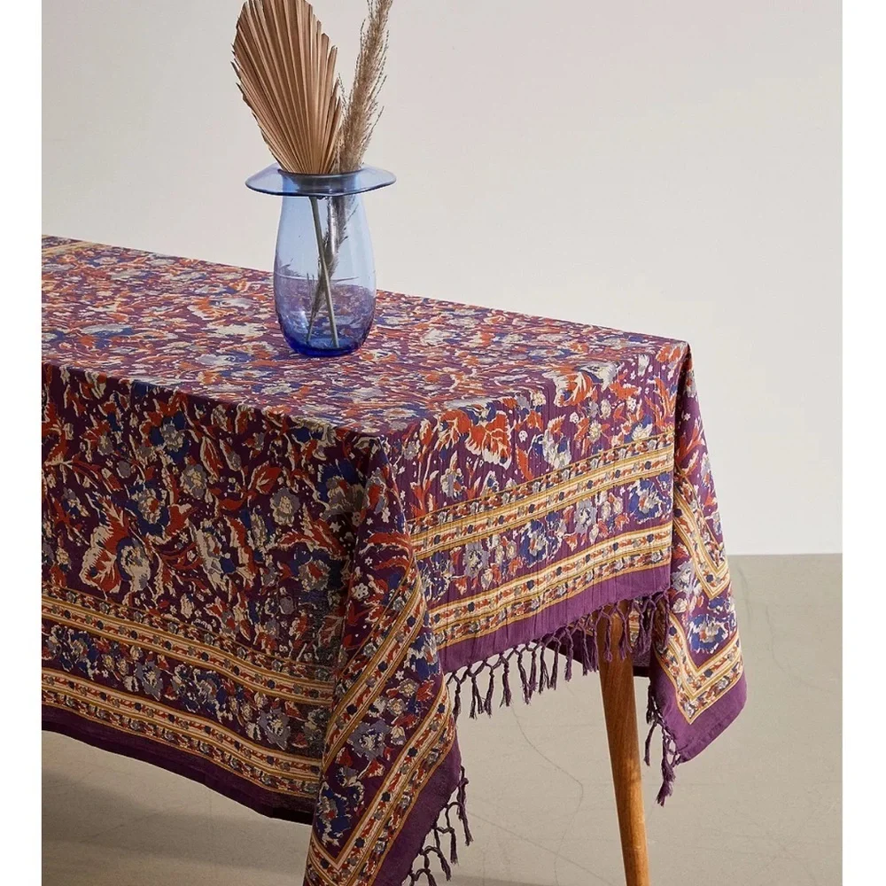 Woodlands Fairy Urban Outfitters Siya Purple Fringe bohemian tapestry NWOT rare!